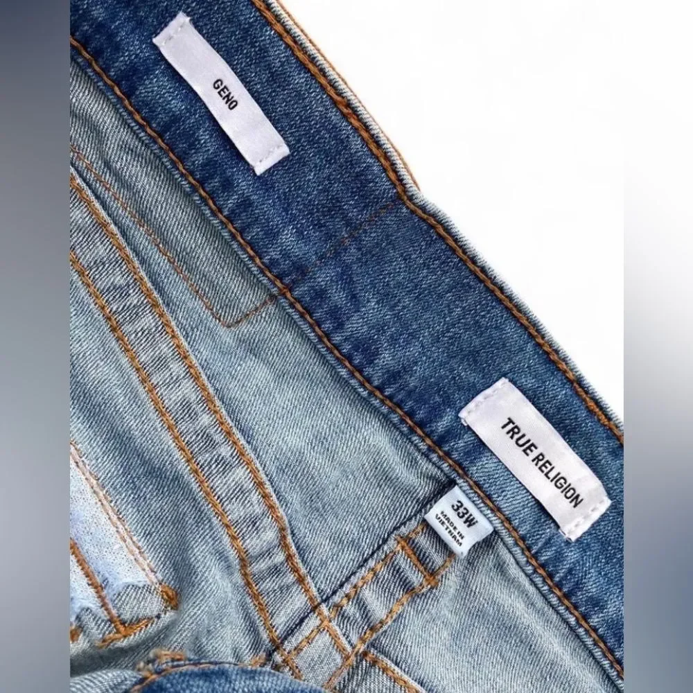 True Religion Light Blue Straight Jeans